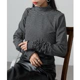 【SETUP7】ボーダー柄両面起毛スムースタートル長袖 GLR | SETUP7【WOMEN】 | 詳細画像4 