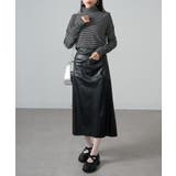 【SETUP7】ボーダー柄両面起毛スムースタートル長袖 GLR | SETUP7【WOMEN】 | 詳細画像5 