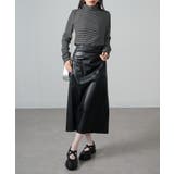 【SETUP7】ボーダー柄両面起毛スムースタートル長袖 GLR | SETUP7【WOMEN】 | 詳細画像6 