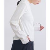 【SETUP7】ヘリンボーンJQD配色メロウハイネック長袖 GLR | SETUP7【WOMEN】 | 詳細画像3 