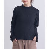 【SETUP7】ヘリンボーンJQD配色メロウハイネック長袖 GLR | SETUP7【WOMEN】 | 詳細画像7 