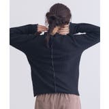 【SETUP7】ヘリンボーンJQD配色メロウハイネック長袖 GLR | SETUP7【WOMEN】 | 詳細画像8 