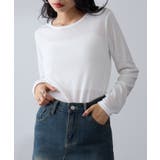 オフホワイト | 【SETUP7】ひまわりオイル加工クルーネック長袖 A GLR | SETUP7【WOMEN】