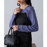 パープル | 【SETUP7】ひまわりオイル加工クルーネック長袖 A GLR | SETUP7【WOMEN】