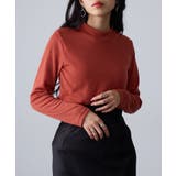 ダークオレンジ | 【SETUP7】ひまわりオイル加工ハイネック長袖 A GLR | SETUP7【WOMEN】