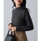 チャコールグレー | 【SETUP7】ひまわりオイル加工ハイネック長袖 A GLR | SETUP7【WOMEN】