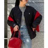 ブラック | エクストラソフトナイロン キルティングジャケット ダブルジップ仕様 | SETUP7【WOMEN】