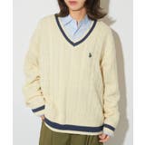 【U.S. POLO ASSN.】ロイヤルヤーンオーバーチルデンニットセーター | SETUP7【WOMEN】 | 詳細画像10