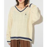 【U.S. POLO ASSN.】ロイヤルヤーンオーバーチルデンニットセーター | SETUP7【WOMEN】 | 詳細画像4