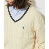 【U.S. POLO ASSN.】ロイヤルヤーンオーバーチルデンニットセーター | SETUP7【WOMEN】 | 詳細画像8
