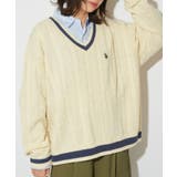 【U.S. POLO ASSN.】ロイヤルヤーンオーバーチルデンニットセーター | SETUP7【WOMEN】 | 詳細画像9