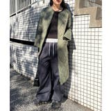 カーキ | エクストラソフトナイロン キルティング ロング丈コート | SETUP7【WOMEN】