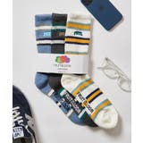 3Pボーダー刺繍ソックス 81009300 | SETUP7【MEN】 | 詳細画像1 