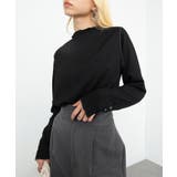 ブラック | 【SETUP7】ストレッチアウトメロウ長袖Tシャツ GLR | SETUP7【WOMEN】