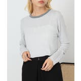 グレー | 【SETUP7】ボーダー ランダムテレコ袖ボタン長袖Tシャツ GLR | SETUP7【WOMEN】