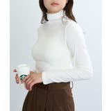 オフホワイト | 【SETUP7】UVボトルネック長袖Tシャツ GLR | SETUP7【WOMEN】
