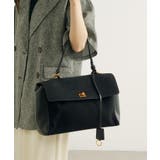 A4収納PUスエードレザートートバッグ 通勤バッグ L | SETUP7【WOMEN】 | 詳細画像4 