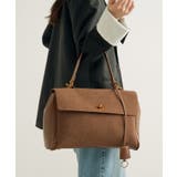 ブラウン | A4収納PUスエードレザートートバッグ 通勤バッグ L | SETUP7【WOMEN】