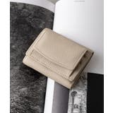 アイボリー | 【SETUP7】リアルレザー三つ折り財布 KNF128 | SETUP7【WOMEN】