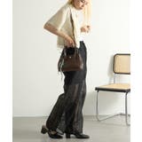 PUレザーショルダーバッグ チャーム キーホルダー付き | SETUP7【WOMEN】 | 詳細画像6