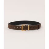 ダークブラウン | 【SETUP7】スウェードレザー シンプルベルト KNF | SETUP7【WOMEN】