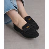 ブラック | 【SETUP7】スエード調コインフラットローファー KNF | SETUP7【WOMEN】