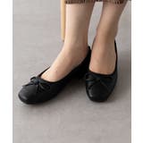 ブラック | 【SETUP7】リボンバレエシューズ KNF-TP | SETUP7【WOMEN】