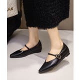 【SETUP7】メタルパーツストラップ Vカットフラットシューズ KNF-TP | SETUP7【WOMEN】 | 詳細画像18 