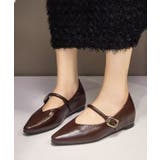 【SETUP7】メタルパーツストラップ Vカットフラットシューズ KNF-TP | SETUP7【WOMEN】 | 詳細画像19 