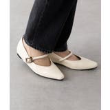 【SETUP7】メタルパーツストラップ Vカットフラットシューズ KNF-TP | SETUP7【WOMEN】 | 詳細画像2 