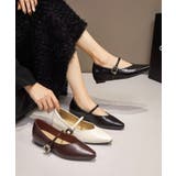 【SETUP7】メタルパーツストラップ Vカットフラットシューズ KNF-TP | SETUP7【WOMEN】 | 詳細画像21 