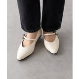 【SETUP7】メタルパーツストラップ Vカットフラットシューズ KNF-TP | SETUP7【WOMEN】 | 詳細画像4 