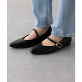 【SETUP7】メタルパーツストラップ Vカットフラットシューズ KNF-TP | SETUP7【WOMEN】 | 詳細画像7 