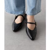 【SETUP7】メタルパーツストラップ Vカットフラットシューズ KNF-TP | SETUP7【WOMEN】 | 詳細画像8 