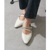 アイボリー | 【SETUP7】ダブルストラップパンプス KNF-TP | SETUP7【WOMEN】