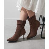 ブラウン | 【SETUP7】フェイクスウェード ポインテッドトゥブーツ KNF-TP | SETUP7【WOMEN】