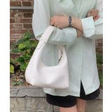 ホワイト | 【SETUP7】PUレザーショルダーバッグ KNF | SETUP7【WOMEN】