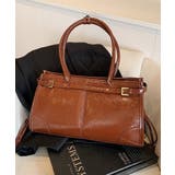 ブラウン | 【SETUP7】PUレザー レトロデザインハンドバッグM KNF | SETUP7【WOMEN】