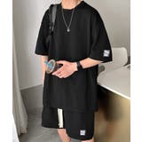 ブラック | 【SETUP7】ワッフルTシャツ&ハーフパンツ セットアップ KNF | SETUP7【MEN】