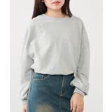 グレー | 【SETUP7】スウェットシャツ KNF | SETUP7【WOMEN】