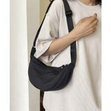 ブラック | 【SETUP7】ハーフムーンメッセンジャーバッグ KNF146 | SETUP7【WOMEN】