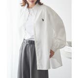 【U.S. POLO ASSN.】ロイヤルピンオックス袖バルーンシャツ | SETUP7【WOMEN】 | 詳細画像2