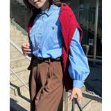 サックスブルー | 【U.S. POLO ASSN.】ロイヤルピンオックス袖バルーンシャツ | SETUP7【WOMEN】