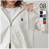 【U.S. POLO ASSN.】ワンポイントロゴ ダブルジップパーカー | SETUP7【WOMEN】 | 詳細画像1