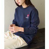 ネイビー | 【U.S. POLO ASSN.】ハート刺繍クルーネックスウェット | SETUP7【WOMEN】