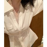 【SETUP7】ルーズデザイン レースシャツ KNF | SETUP7【WOMEN】 | 詳細画像4