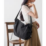 ブラック | 【SETUP7】ワッシャーナイロン ドロストショルダーバッグ GLR | SETUP7【WOMEN】