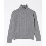 【SETUP7】ハーフジップ襟付きケーブルニットセーター KNF151 | SETUP7【WOMEN】 | 詳細画像4 