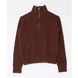 【SETUP7】ハーフジップ襟付きケーブルニットセーター KNF151 | SETUP7【WOMEN】 | 詳細画像7 