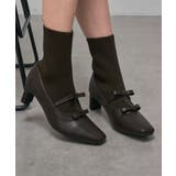 ダークブラウン | 【MAISON BREEZE】ソックスヒールブーツ LON | SETUP7【WOMEN】